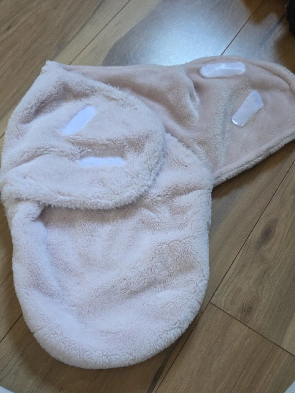 Plush Pink Baby Swaddle Wrap